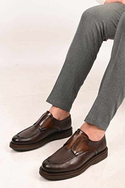 Bestello Ανδρικά παπούτσια χωρίς κορδόνια, ελαστική σόλα Eva, γνήσιο δέρμα Lo...