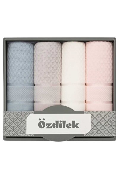 Özdilek Prosop pentru mâini și față din catifea luminoasă 50*90cm Cutie cu 4 ...