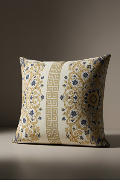 Artvibe Classic Gold Motif Velvet Throw Pillow Cover