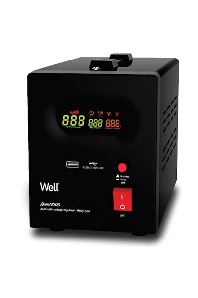 Well Guard Relay Automatic Voltage Stabilizer 1000VA/600W, Single-phase, 1x S...