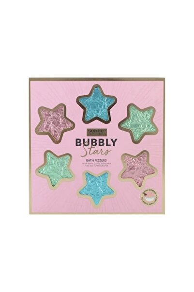 SENCE Set de 6 bombe de baie efervescente, Bubbly Stars, 6x45 g
