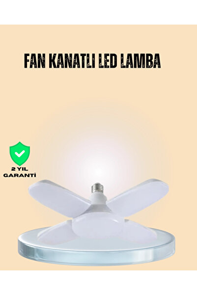 Eco Lounge Yüksek Işık Güçlü LED Ampül 4 Kollu Katlanır Pervane Tasarım