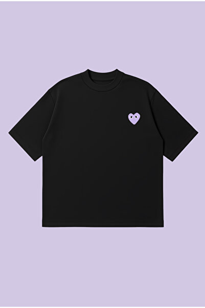 PURE POWER Tricou Comme Des Garçons Lila Boxy Fit supradimensionat unisex tri...