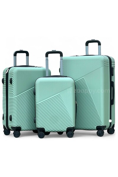 ZAAPPY Hard Shell Lightweight 3PCS Set (20/24/28 Inch) Luggage, Smooth Wheels, Secured Lock, Suitcase