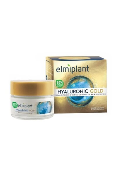 ELMIPLANT Set of 2 x Hyaluronic Gold Anti-Wrinkle Day Face Cream 50 ml