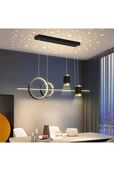 Alista Home Candelabru suspendat LED PAULINA cu telecomandă 74W, lumină rece/caldă/neutră, reglabil, negru, reglabil