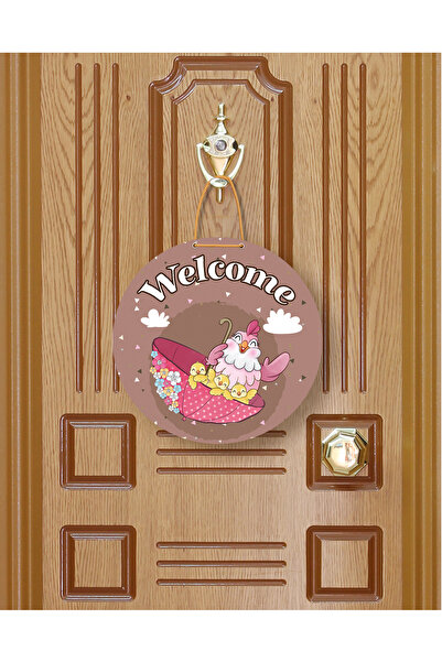 M&H Quality Ornament pentru ușă cu model de flori |   Accesoriu pentru ușă