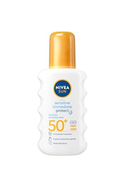 NIVEA Spray de protecție solară Sun Sensitive Immediate Protect, SPF 50+, 200 ml