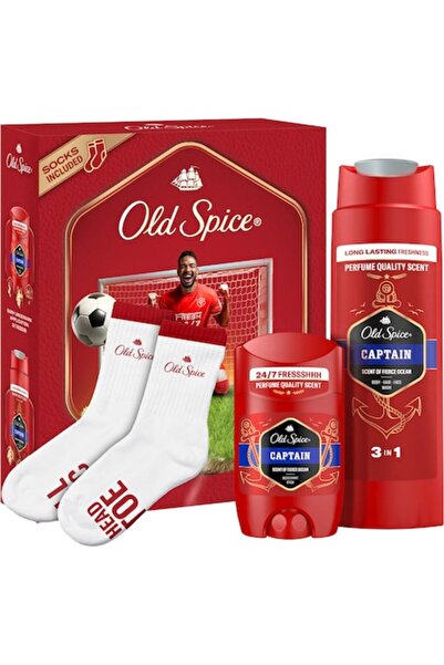 Old Spice set cadou — deodorant stick 50 ml, gel de duș 250 ml, șosete