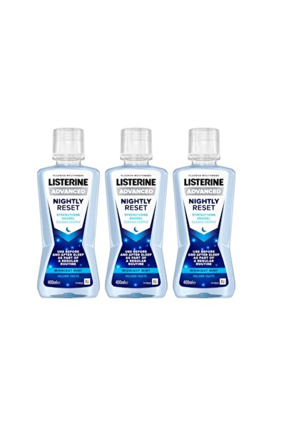 Listerine Set 3 x Resetare nocturnă 400ml