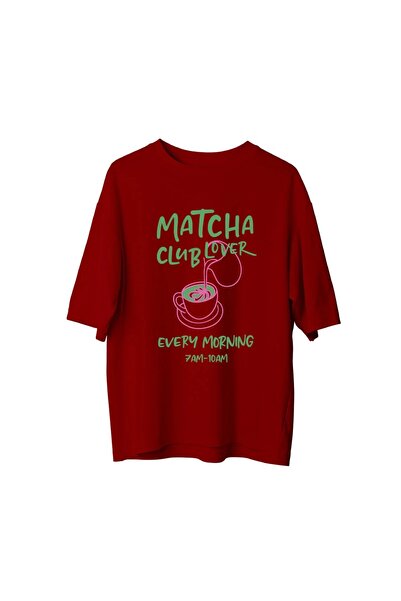 CANDLEMASTORE Matcha Lover Club - Oversized T-Shirt