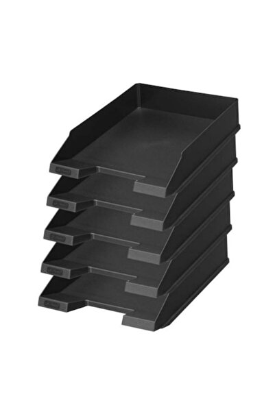 Herlitz Set de 5 tăvi negre pentru documente A4