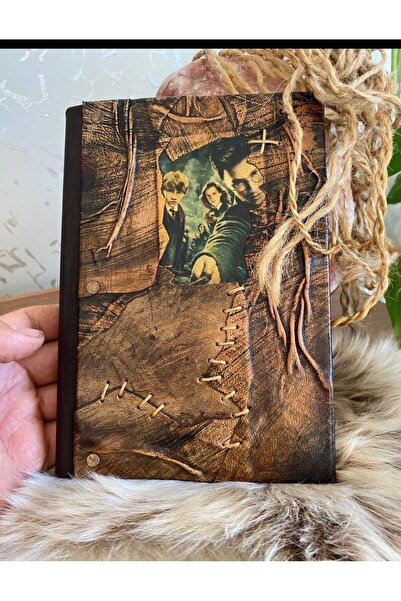 Legend Deri Genuine Leather Harry Potter Emerald Eagle Italian B Printed Spec...