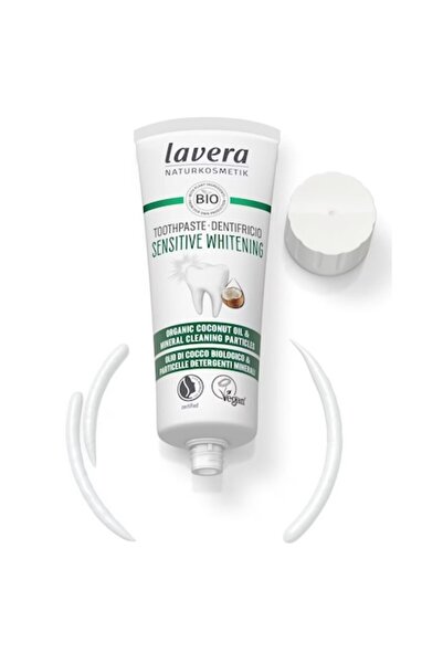 Lavera Pastă de dinți pentru albire cu fluor, 75 ml,