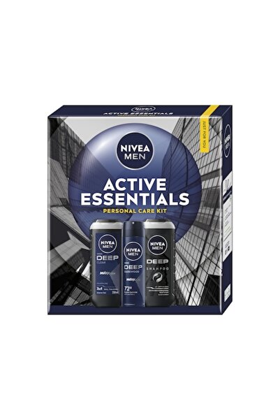Nivea Men Gel de dus Deep 250 ml + Deodorant Depp 150 ml + Sampon Deep 250 ml