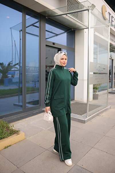 Ryzi Moda Γυναικείο Σετ Φόρμα Hijab με φερμουάρ