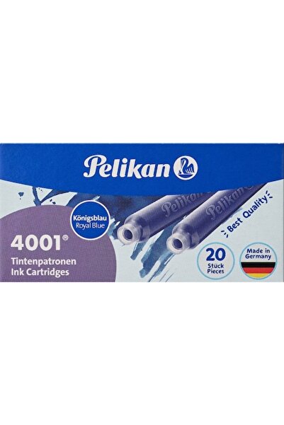 Pelikan Cartușe de cerneală scurte gigant, 20 buc, albastru regal