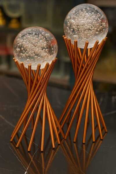 DECOOR MALL مجموعة من قطعتين من الأشياء الزخرفية والتحف الفنية