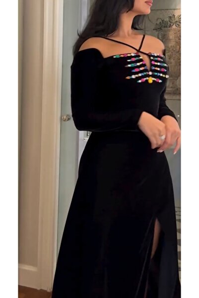 Mira مخمل تطريز كرستال 7 ألوان راقيه😍