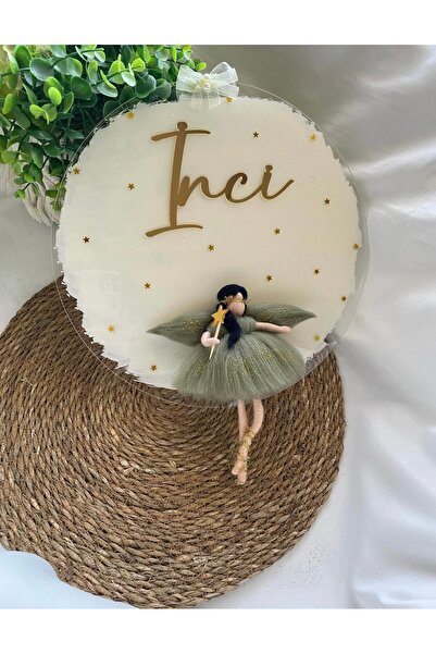 Tasarım Bebek kapı süsü, keçe peri bebek