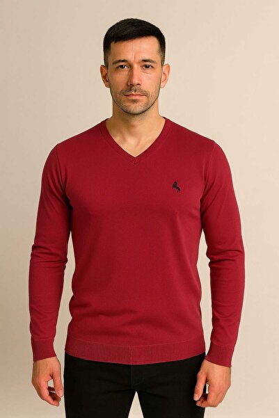 ANATOLIATEKSTILE 👱🏻‍♂️👕🧶Men's V-Neck Sweater – Elegant Model in Thin Knitwear