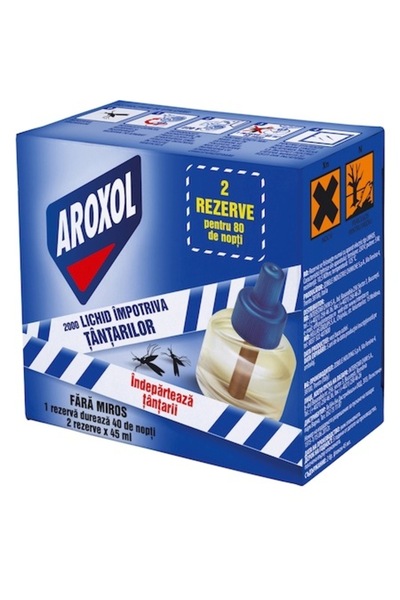 Aroxol 2000 de rezerve de lichid pentru țânțari, 2 buc.
