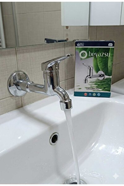 staravmesenyurt beyazsu Pirinç Perlatörlü Aç Kapa Duvardan Tek Su Girişli Musluk