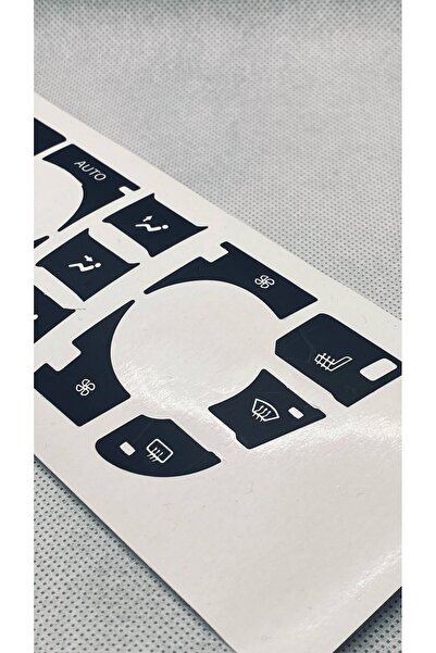 Opel Astra J Compatible Air Conditioner Button Repair Kit Sticker Label