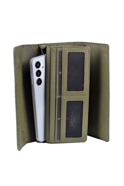 Grande Genuine Leather Khaki Wallet