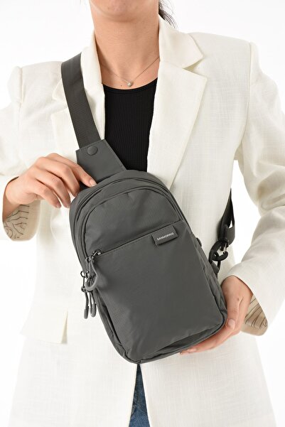 RKY SERENITY Sanmorris Unisex Υφασμάτινη Αδιάβροχη Τσάντα BodyBag με Πολλαπλά...