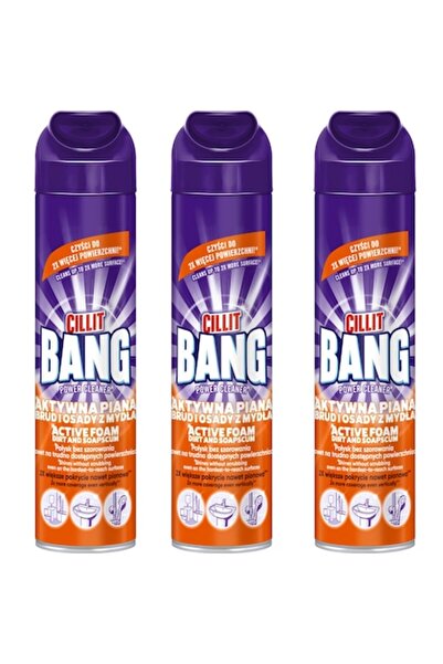 Cillit Bang Active Foam for soap deposits and dirt in bathroom 600 ml x3