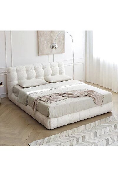 Abdo1996 Tala Bouclé Bed - Beige
