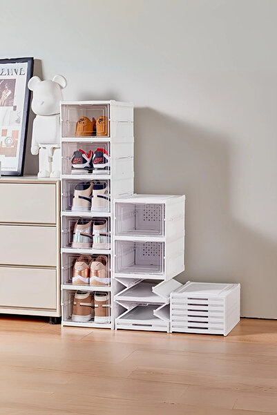 Vivenda 6 Katlı, Katlanabilir Ayakkabılık, Taşınabilir Çok Amaçlı, Geniş, Kat...