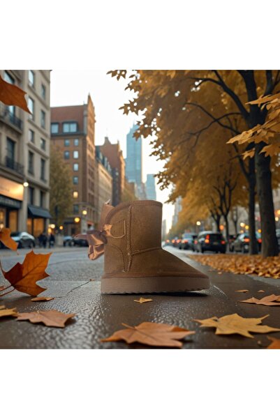 YONCA OUTLET Зимни ботуши от велур с кожена подплата | Модел с топла подметка...