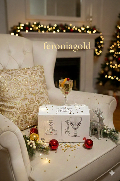 Feroniagold AYAKLI CAM KADEH-ŞARAP&KOKTEYL SUNUM BARDAĞI (6'lı)