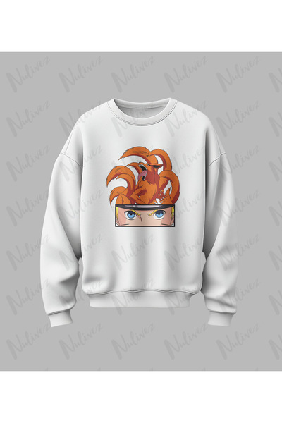 Nulivez تصميم ناروتو مطبوع سويت شيرت عالي الجودة للجنسين قصة فضفاضة برقبة دائرية