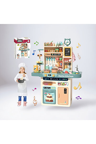 Universul Jucăriilor Bucătărie de jucărie Home Kitchen cu lumini, sunete și spray apă, set interactiv pentru copii 3+