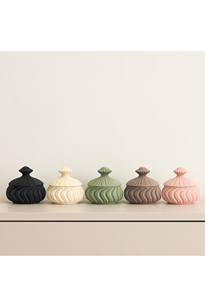 MorVilla 5’li Rengarenk Dekoratif Obje Seti – 7 cm Mini Masaüstü & Raf Süsü – Modern Ev Dekorasyonu