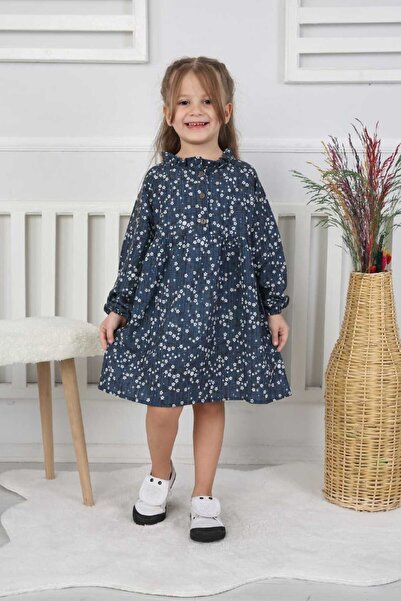 CANAN ÇAKMAK Girl's Self-Patterned Dress
