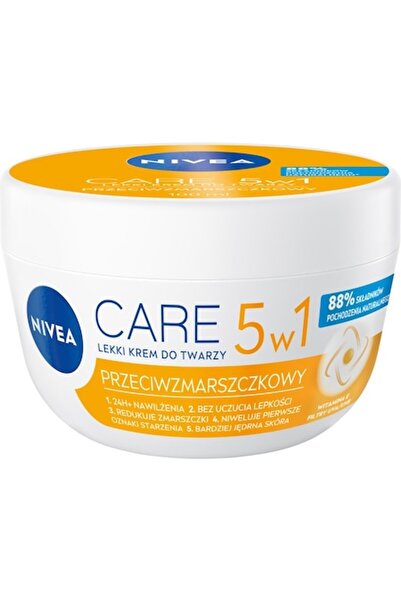 NIVEA Care 5in1 Anti-Wrinkle Face Cream, 100ml, White
