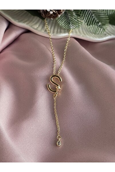 Glamluxe Alya harf kolye (S) harfi