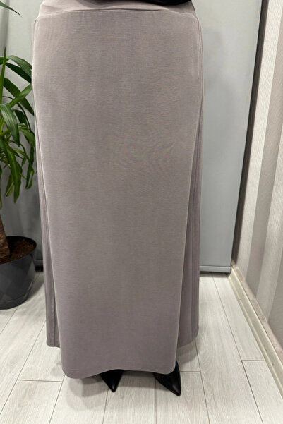 Sentez Ribbed Side Skirt Gray 5461