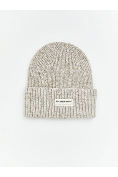 LC Waikiki Women's Beret with Lettering Embroidery