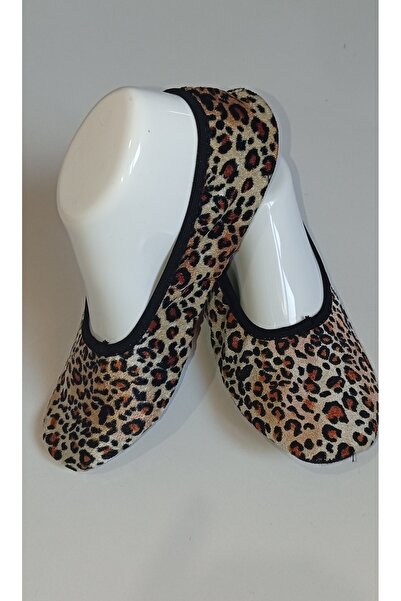 Nesil Hac Umre ve Tavaf Patiği, leopar desenli Ev patiği, sade babet ev terliği
