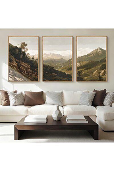 ALAYRA International لوحة فنية جدارية أنيقة تجريدية مؤطرة، مقاس 40 × 60 سم