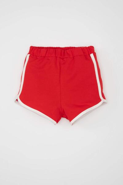 DeFacto Baby Girl 2-Piece Set Printed Short Sleeve T-Shirt Shorts (24 Sm)