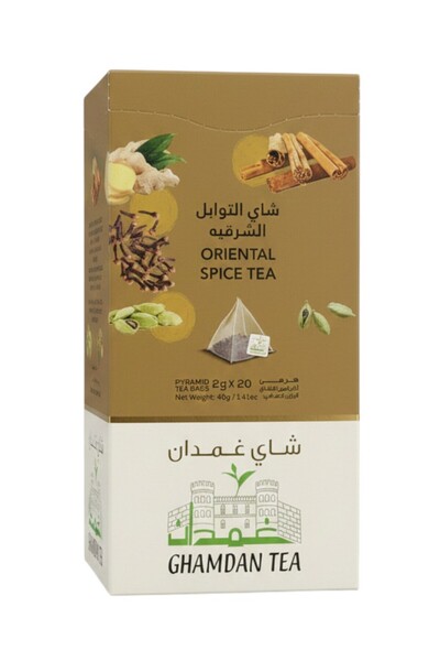 Ghamdan Tea شاي غامدان الشرقي المتبل - 20 كيسًا