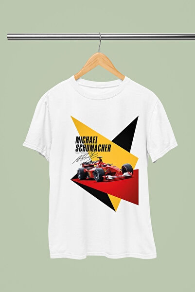 MAGORS MICHAEL SCHUMACHER ПЕЧАТЕНА ПАМУЧНА ТЕНИСКА С КЪСИ РЪКАВИ И РЕГУЛЯРНА ...