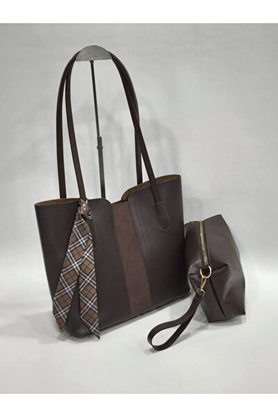 SHIKIRTI Geantă de mână și de umăr pentru femei din piele intoarsa, model cu ...