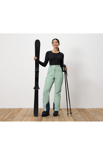 Tchibo بنطلون نسائي للتزلج والتزلج على الجليد، أخضر